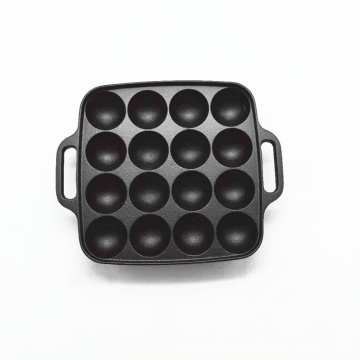 Cast Iron Danish Aebleskiver Pan with 16 Holes